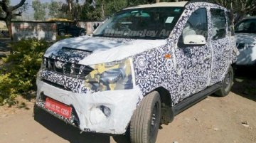 Camouflaged Mahindra Quanto facelift - Spied