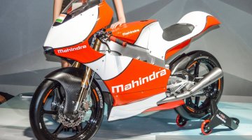 2016 Mahindra Moto3 race bike, Mahindra Formula E race car - Auto Expo 2016