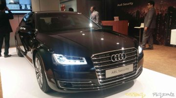 Audi A8L Security at Auto Expo 2016