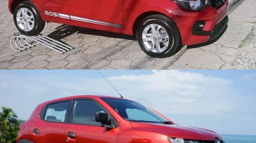 Renault Kwid vs Fiat Mobi - In Images