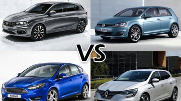 Fiat Tipo vs. VW Golf vs. Ford Focus vs. Renault Megane – Comparo