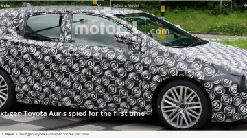 Next-gen Toyota Auris starts testing