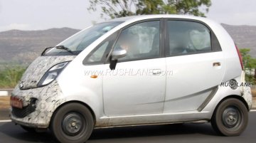 Purported electric Tata Nano spied testing in Maharashtra