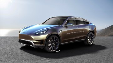 Tesla Model Y crossover - Rendering