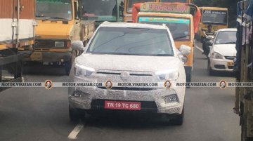 Ssangyong Tivoli compact SUV spied in Chennai