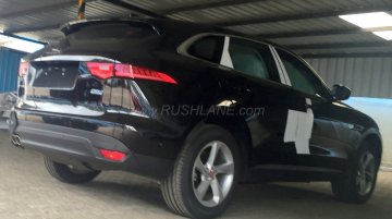 Jaguar F-Pace spied at dealer stockyard in India ahead of launch