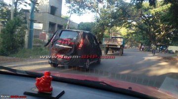 Mahindra e2o 4-door spotted testing in Bangalore