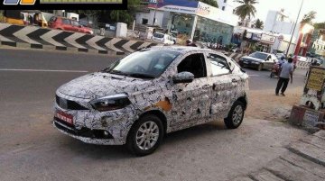 Tata Kite 5 compact sedan spied in Tamil Nadu