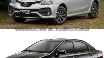Toyota Etios facelift vs Older model