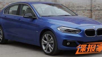 BMW 1 Series sedan photographed in all angles in China