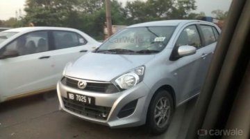 Perodua Axia spied in Mumbai undisguised