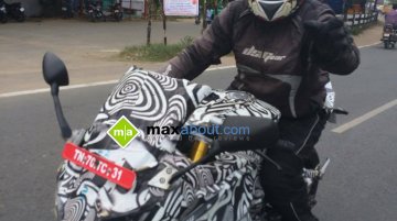 TVS Akula 310 (TVS Apache RTR 300) spied up-close