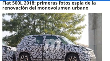 First spyshots of the 2017 Fiat 500L (facelift)