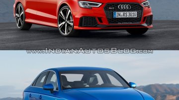 Audi RS3 sedan vs. Audi A3 sedan - In Images