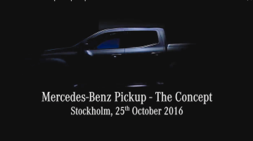 Mercedes Pickup concept teased, to be unveiled on Oct 25 [Video]