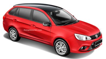 Proton Saga Aeroback - Rendering