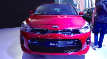 2017 Kia Rio hatchback showcased at the Bogota Motor Show