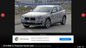 Production 2018 BMW X2 prototype sheds camouflage