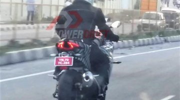 TVS Akula 310 production taillamp revealed in new spyshot