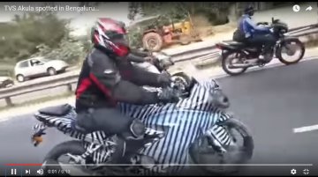 TVS Akula 310 spotted testing in Bengaluru [Video]