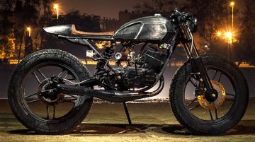 Custom Yamaha RX135 cafe racer by Bull City Customs