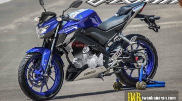 Next-gen 2017 Yamaha V-Ixion rendered with FZ25 like tank extension