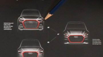 Front fascia of the next-gen Audi A6, Audi A7 & Audi A8 revealed?