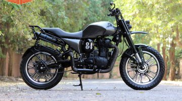 Royal Enfield Classic 500 tourer scrambler by TNT Motorcycles