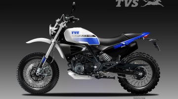 TVS Apache 310 SCR concept - Rendering