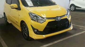 2017 Toyota Agya (facelift) spied undisguised for the first time