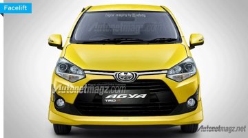 2017 Toyota Agya rendered based on leaked brochure
