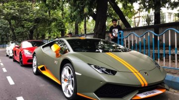 INR 3.71 crore Lamborghini Huracan Avio spotted in Kolkata