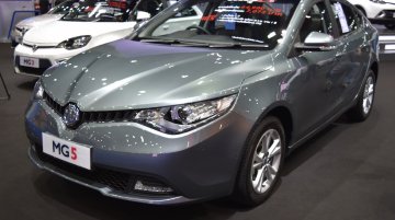 India-bound MG Motor showcases the MG5 sedan at BIMS 2017