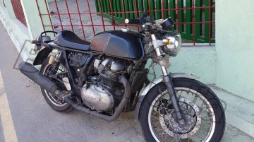 Royal Enfield Continental GT 750 spied up close in Chennai