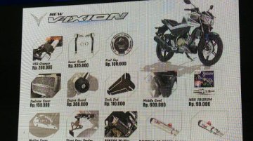 2017 Yamaha V-Ixion accessories list released