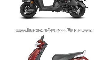 Honda Cliq vs. Honda Activa - Spec sheet & Pictorial comparison