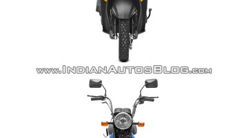 Honda Cliq vs. TVS XL 100 - Spec sheet & Pictorial comparison