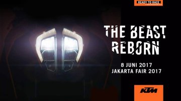 KTM Indonesia teases the 2017 KTM Duke ahead of June 8 launch