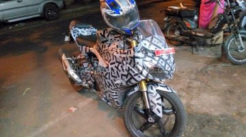 TVS Apache RR 310S spied up close