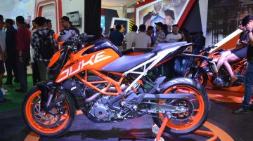 2017 KTM 390 Duke showcased at the Nepal Auto Show 2017