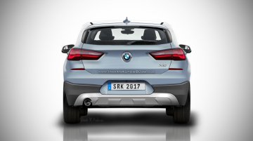 Rear of the production BMW X2 rendered based on patent leaks