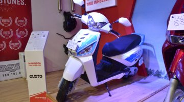 Mahindra Gusto 125 showcased at the Nepal Auto Show 2017