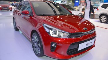 2017 Kia Rio Sedan showcased at the 2017 Dubai Motor Show