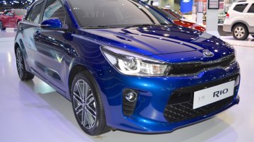 2017 Kia Rio showcased at the 2017 Dubai Motor Show