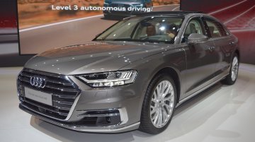 2018 Audi A8 L showcased at the 2017 Dubai Motor Show