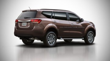 2018 Nissan Paladin (Nissan Navara-based SUV)’s rear rendered