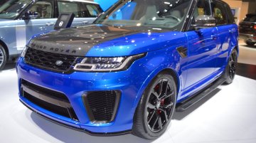 2018 Range Rover Sport SVR showcased at the 2017 Dubai Motor Show