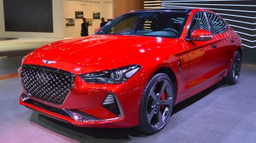 Genesis G70 with Sport Package showcased at the 2017 Dubai Motor Show