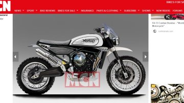 Upcoming Norton 650 Scrambler Rendered