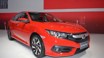 Honda Civic Red at 2017 Thai Motor Expo